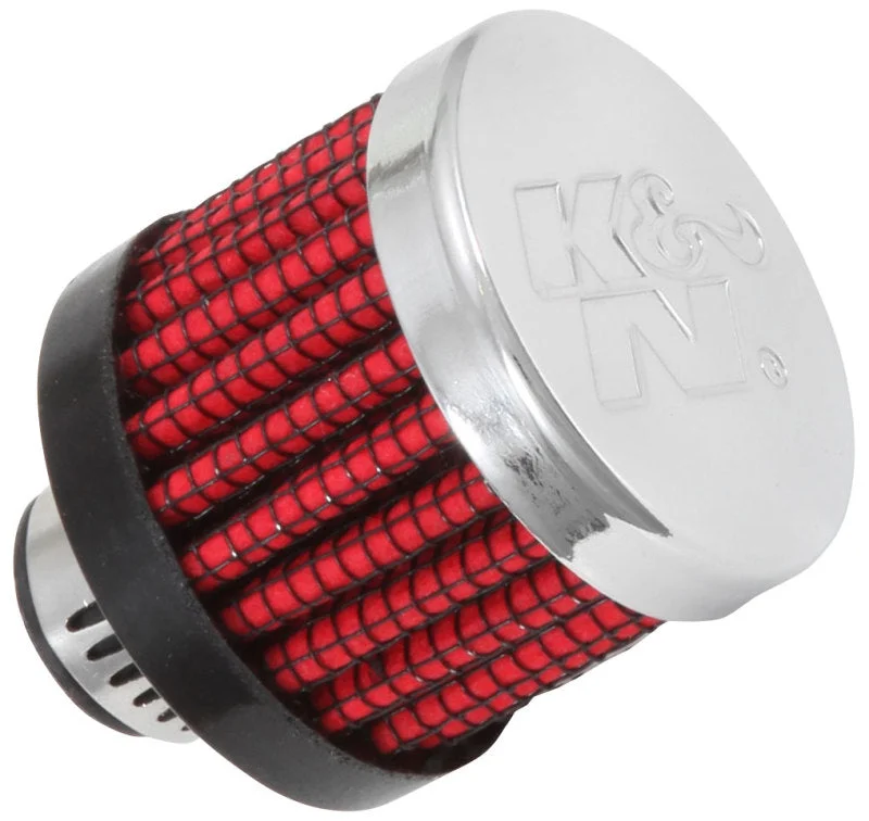 K&N .315/.431 Flange 1 3/8In OD 1.5In H Clamp On Crankcase Vent Filter