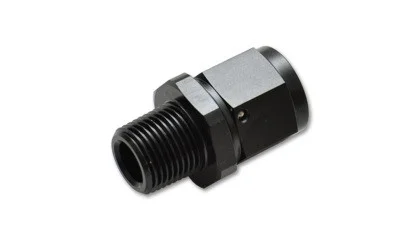 Vibrant -8AN to 3/8in NPT Female Swivel Straight Adapter Fitting vib11372
