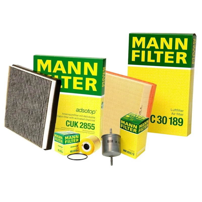 Mann-Filter 3725290 – Air / Cabin Air / Fuel / Engine Oil Filter Kit