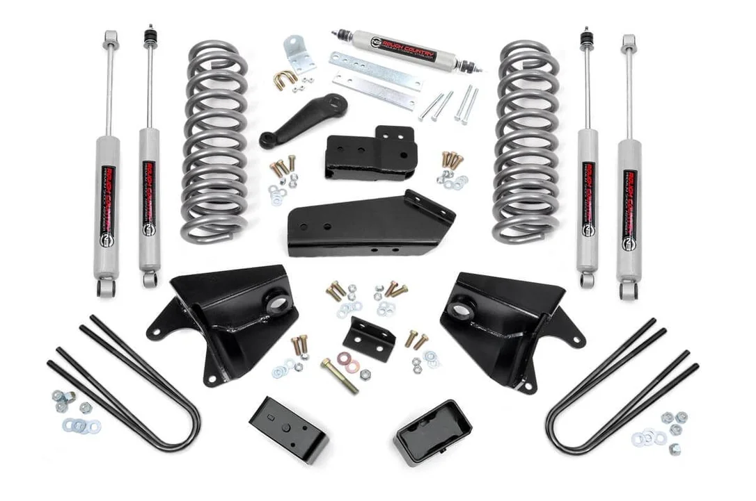 4 Inch Lift Kit | Rear Blocks | Ford F-150 4WD | 1980-1996 | Rough Country | 465.2