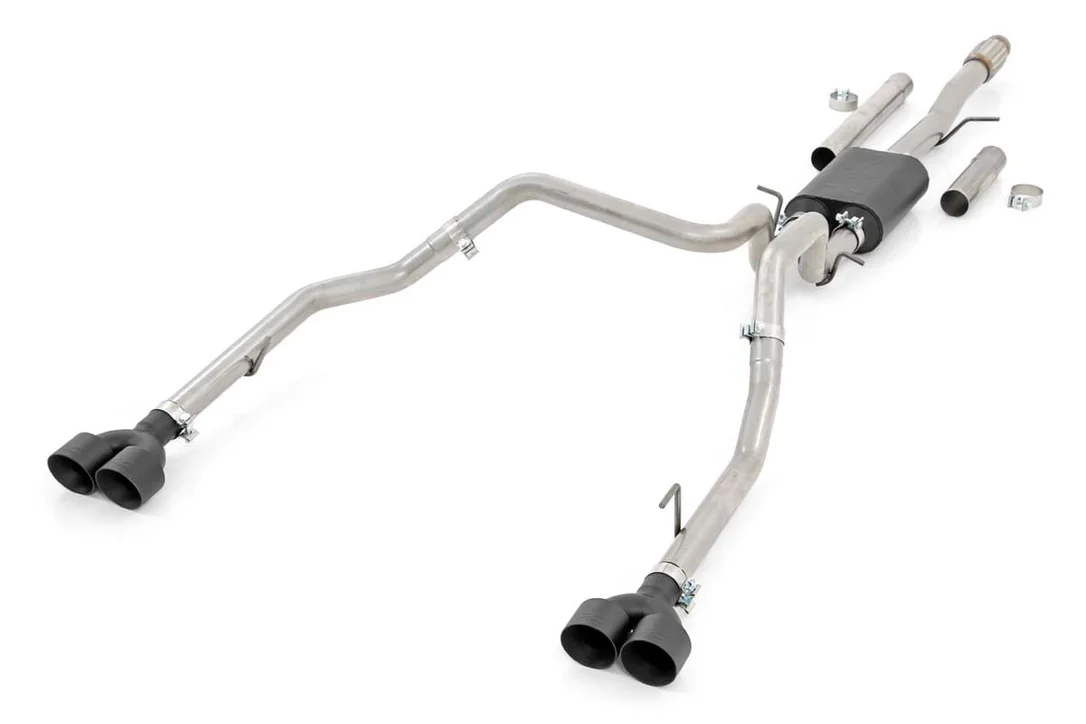 Performance Cat-Back Exhaust | 6.2L | 5’8″ & 6’6″ Bed | Chevrolet Silverado/GMC Sierra 1500 | 2019-2022 | Rough Country | 96014