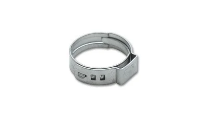Vibrant One Ear Stepless Pinch Clamps 12.8-15.3mm clamping range (Pack of 10) SS 7mm band width vib12275