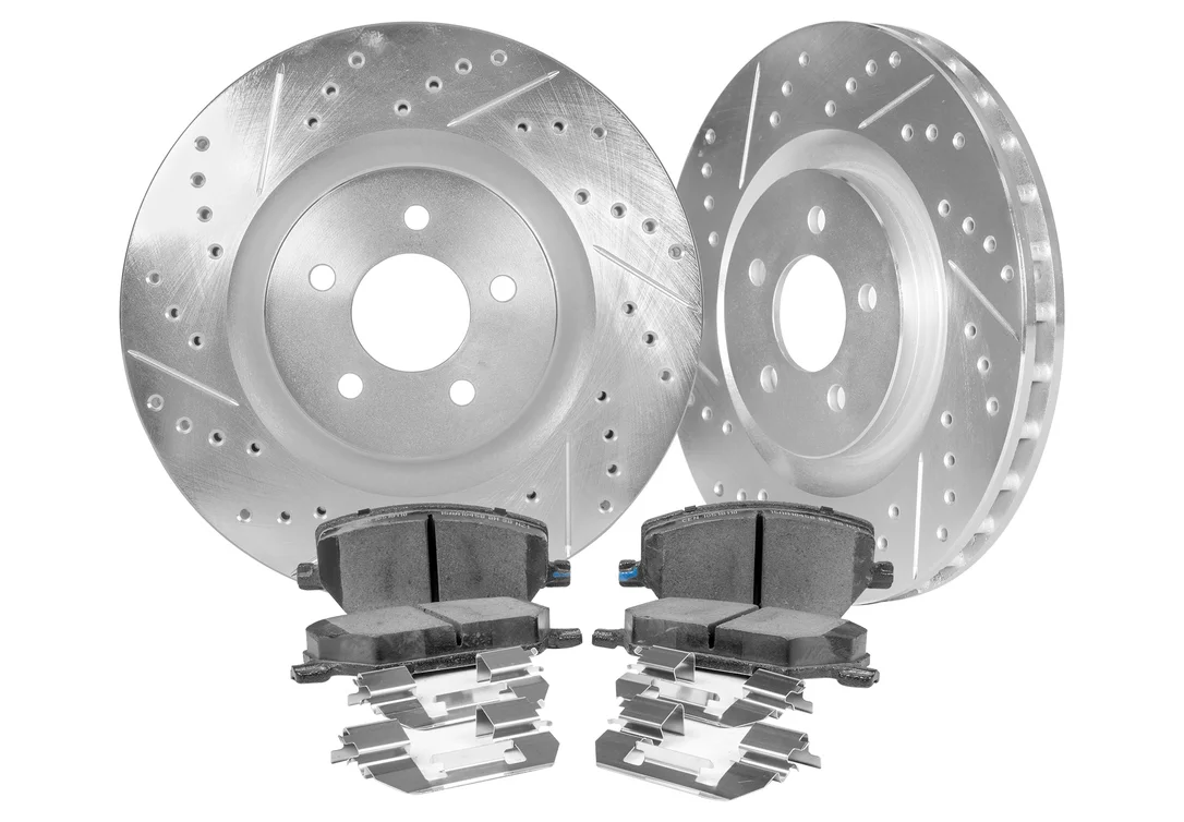 2017-19 Nissan Altima NISMO / SR (Turbo) Front Cross Drilled & Slotted 1-Pc Rotors (Set of 2) – NIS81013