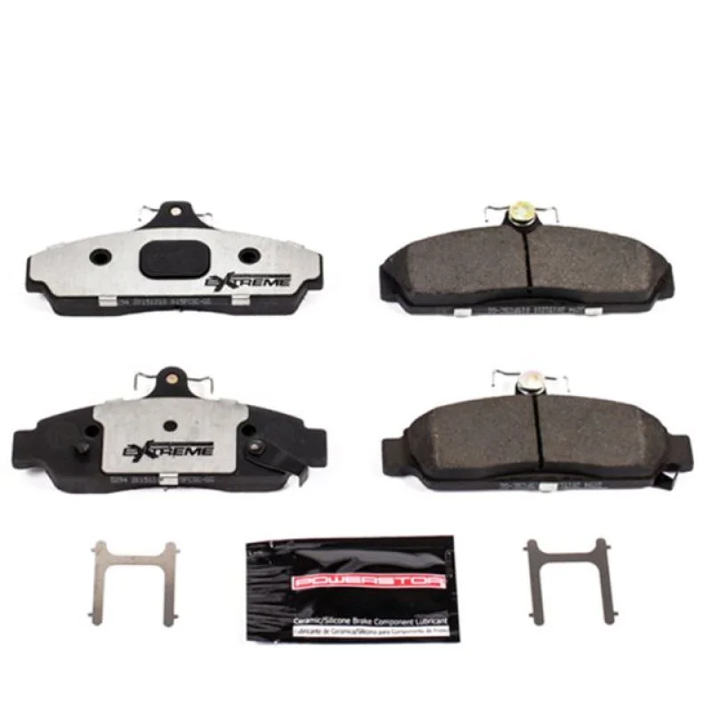 Power Stop 1984-1987 Chevy Corvette Front Z26 Extreme Street Brake Pads w/Hardware
