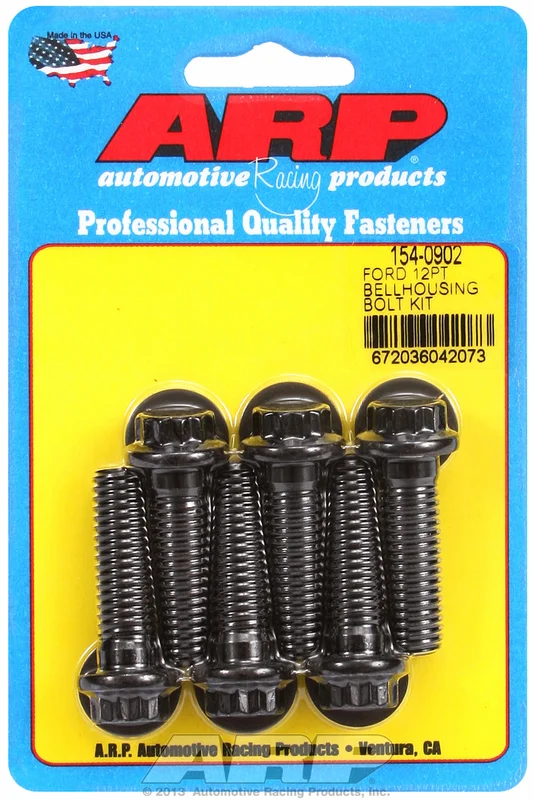 Bellhousing Bolt Kit for Ford 289-302-351W small block – Automatic Transmission Black Oxide 12-Pt He