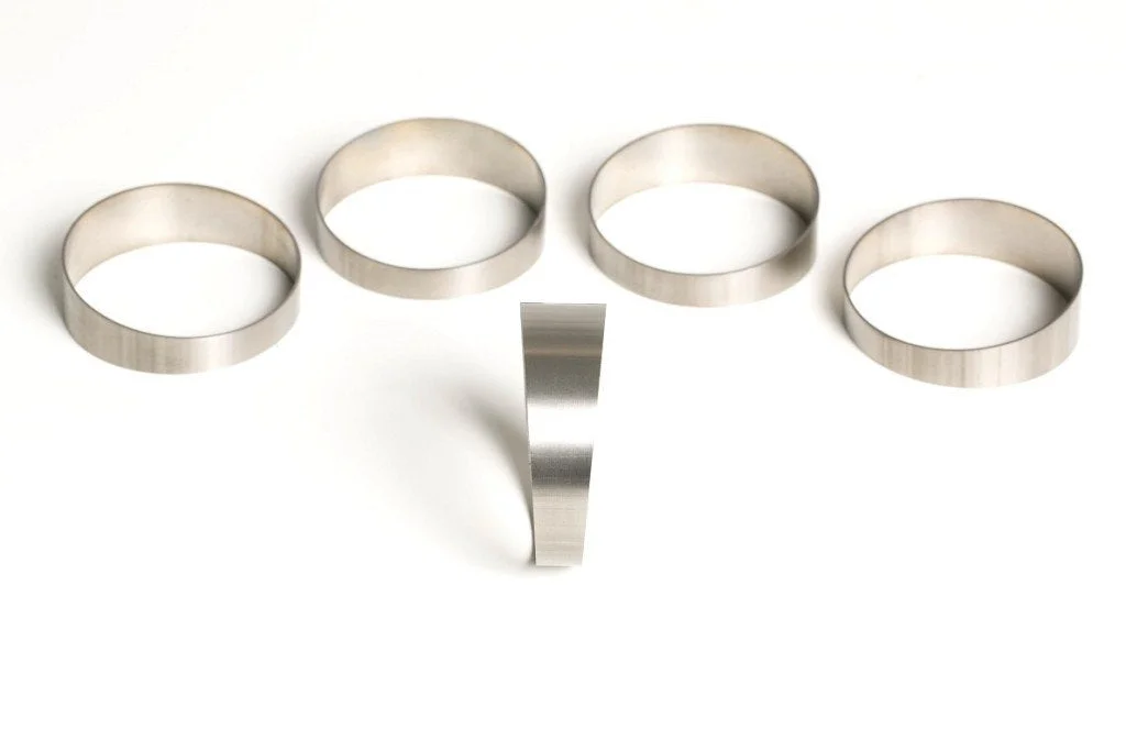 3″ Titanium Pie Cut – 1.6D Loose Radius – 1mm/.039″ Wall – 5 Pack (45°total)