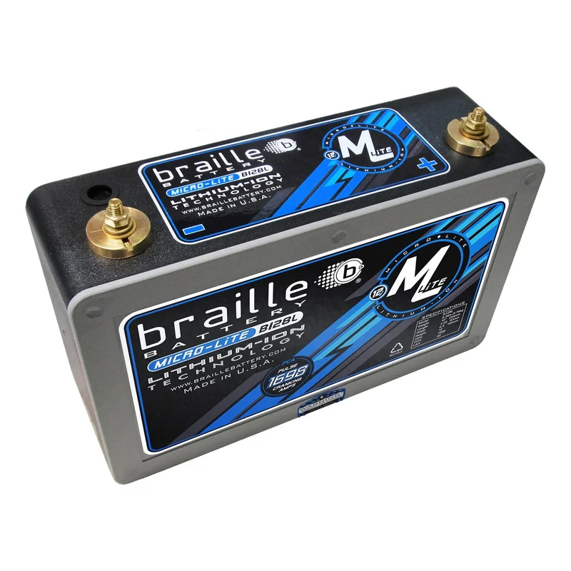 B128L-M6 – MicroLite B128L-M6 (metric M6 stud) lithium battery
