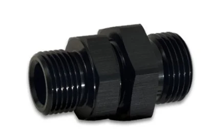 Vibrant -8AN to -6AN ORB Male to Male Union Adapter – Anodized Black vib16981