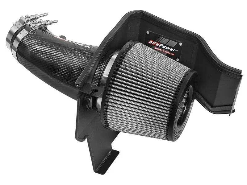 aFe Track Series Carbon Fiber Cold Air Intake System w/Pro DRY S Filter – 2011-2018 Dodge Challenger/Charger V8-6.4L