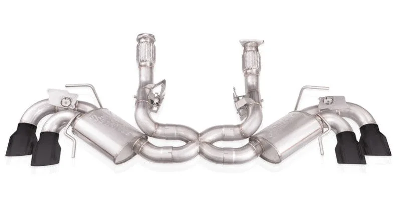 Stainless Works 2021-2021 Chevy Corvette C8 6.2L Redline Cat-Back Exhaust w/ Matte Black Tips