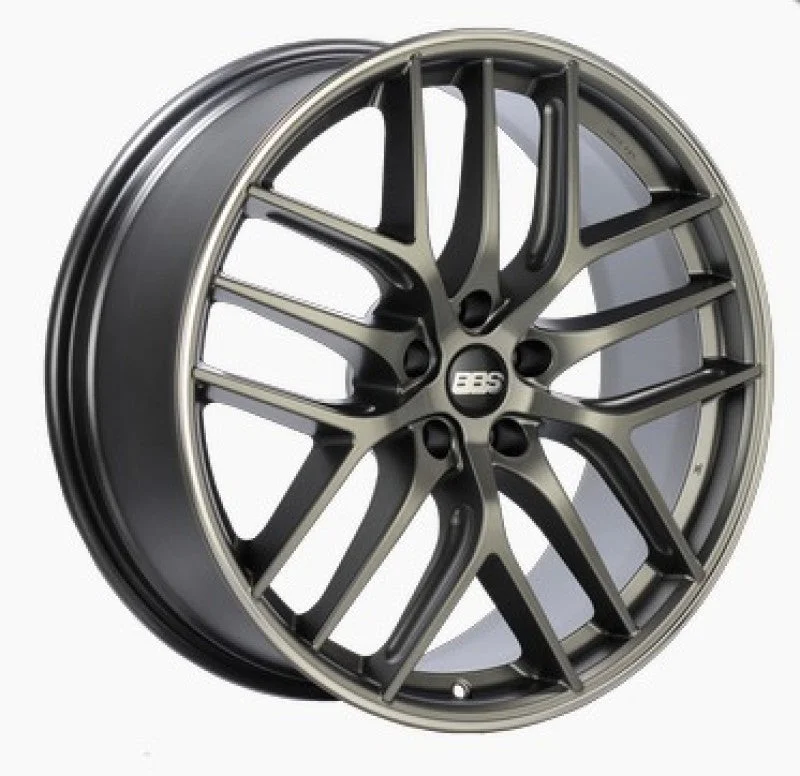 BBS CC-R 20×8.5 5×114.3 ET40 Satin Platinum Polished Rim Protector Wheel -82mm PFS/Clip Required