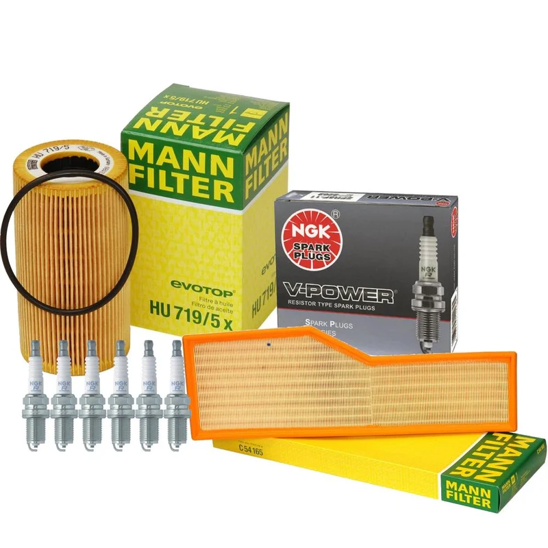 Mann-Filter 4212760 – Air / Cabin Air / Fuel / Engine Oil Filter Kit