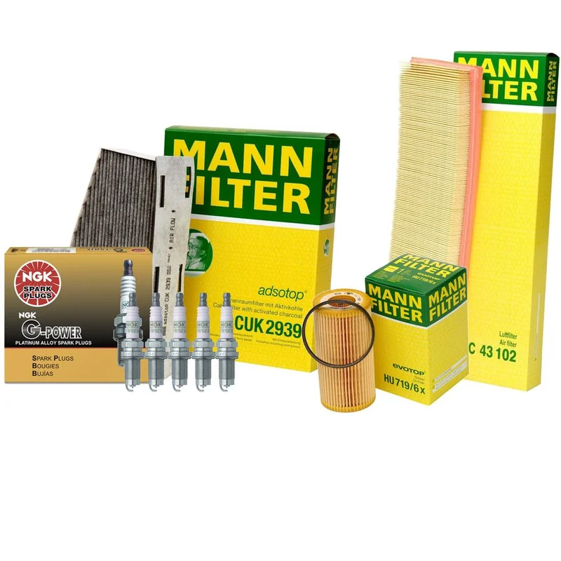 Mann-Filter 4212878 – Air / Cabin Air / Fuel / Engine Oil Filter Kit