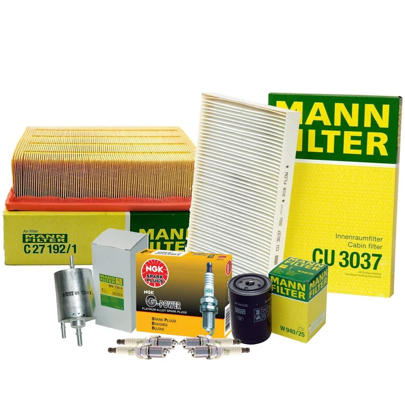 Mann-Filter 4213208 – Air / Cabin Air / Fuel / Engine Oil Filter Kit