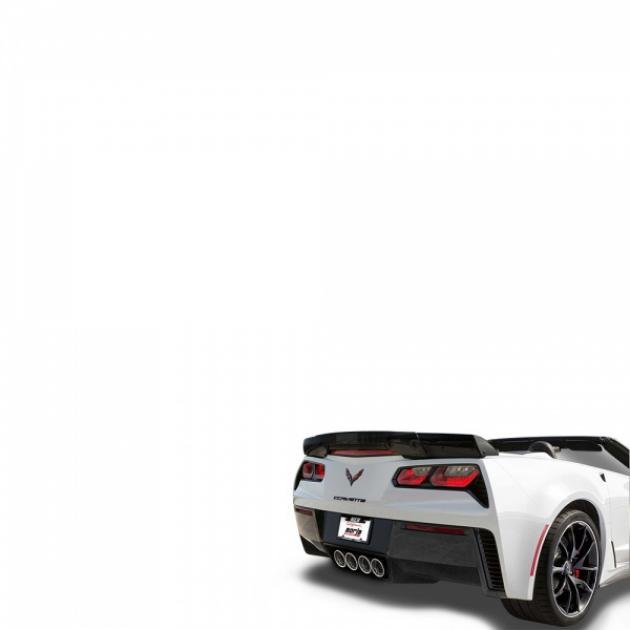 Borla Exhaust Systems NPP S-Type Rear Section Exhaust, 4 Rolled Round Intercooled Angle Cut Polished Tips| 11902 Corvette Z06 2015-2017