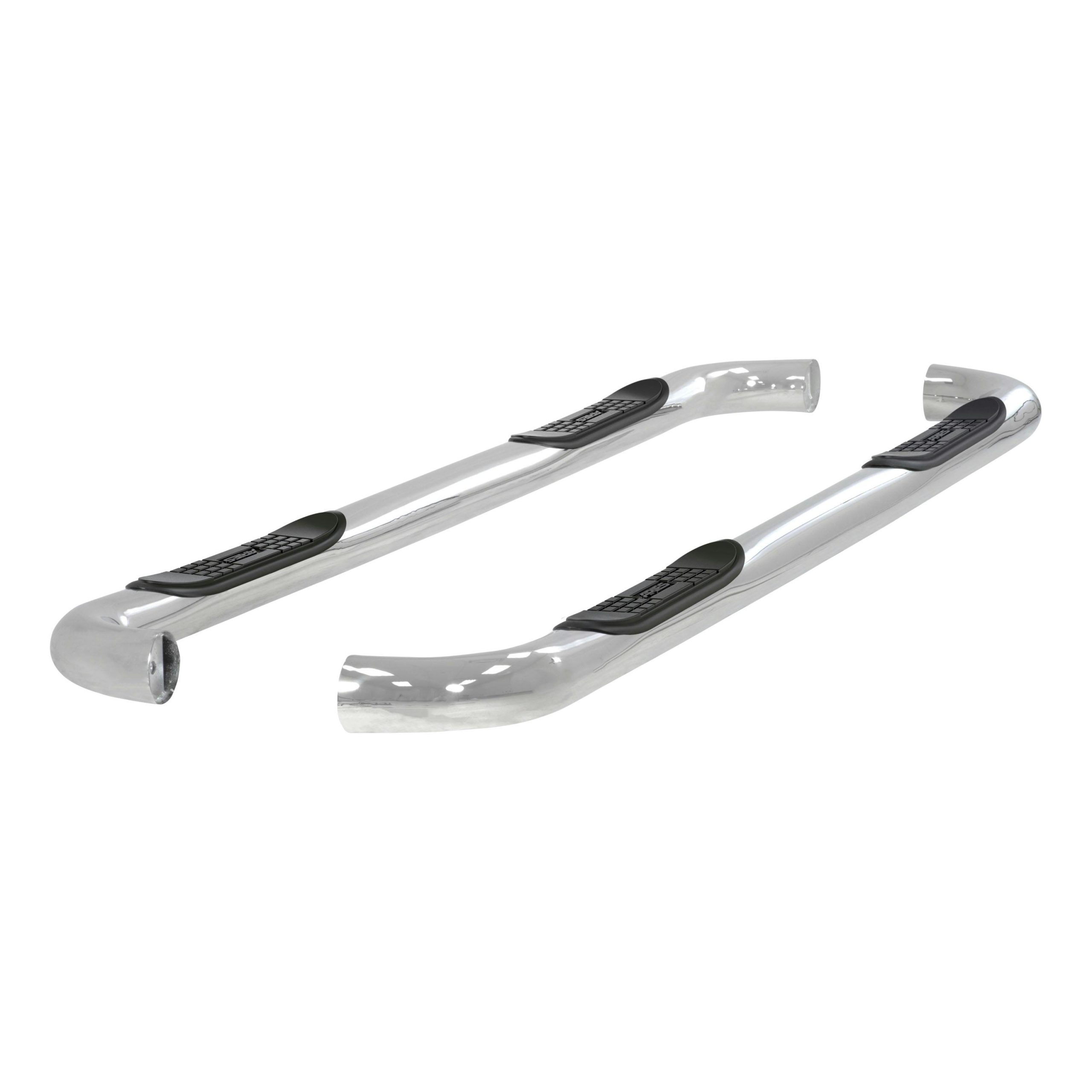 ARIES 203006-2 3" Round Polished Stainless Side Bars, Select Ford Excursion, F-250, F-350