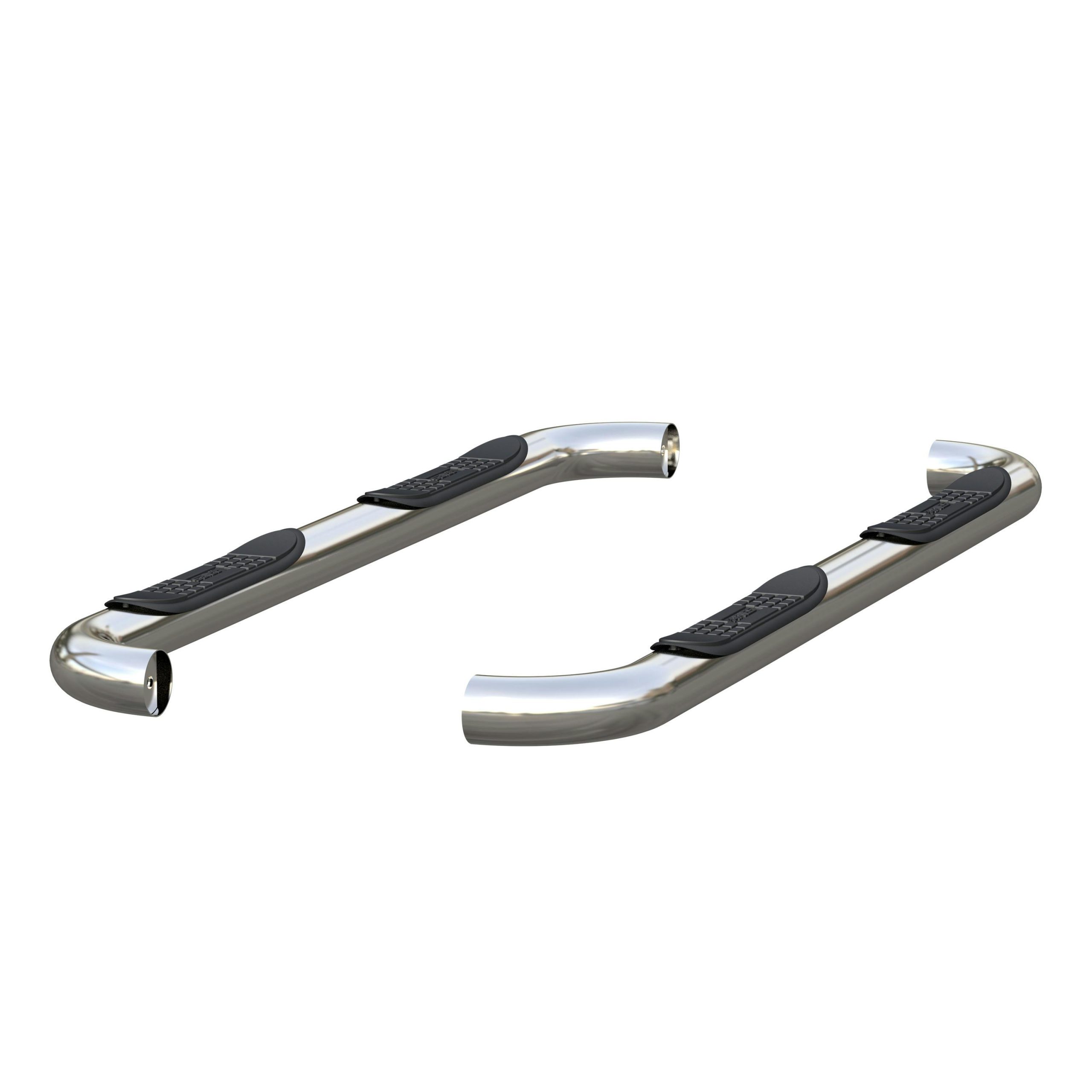 ARIES 203025-2 3" Round Polished Stainless Side Bars, Select Ford F-250, F-350 Super Duty