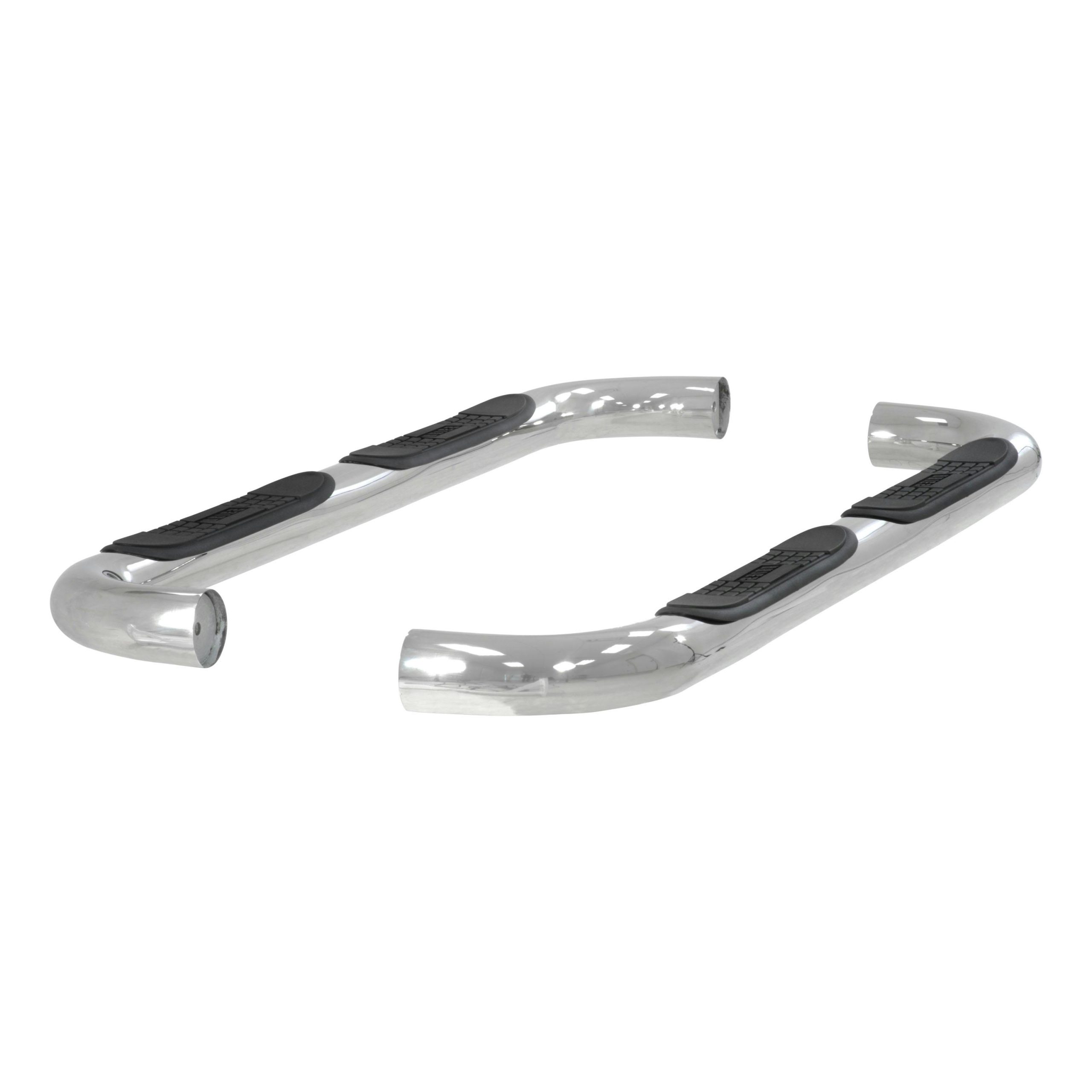 ARIES 203033-2 3" Round Polished Stainless Side Bars, Select Mazda B-Series, Ford Ranger