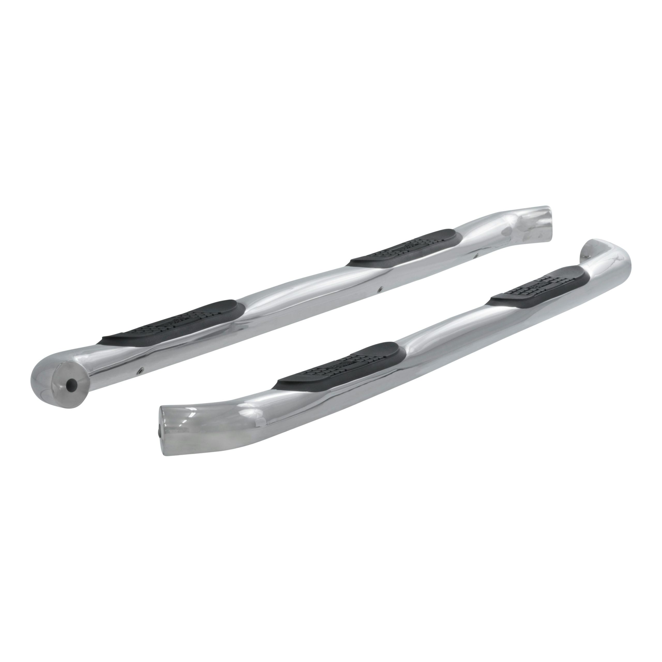 ARIES 203043-2 3" Round Polished Stainless Side Bars, Select Ford F-150 to F-550 Super Duty