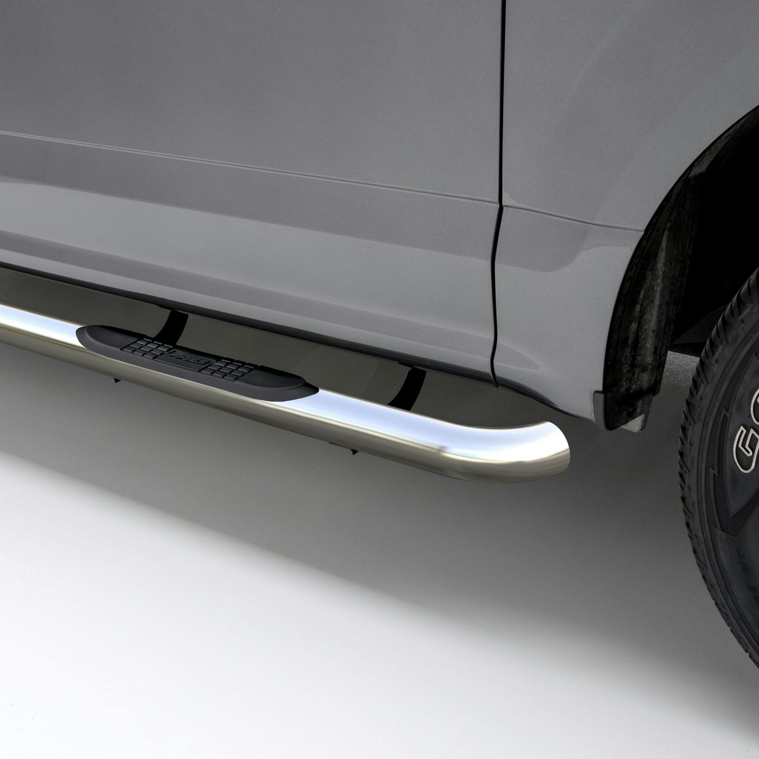 ARIES 203046-2 3" Round Polished Stainless Side Bars, Select Ford Ranger SuperCrew