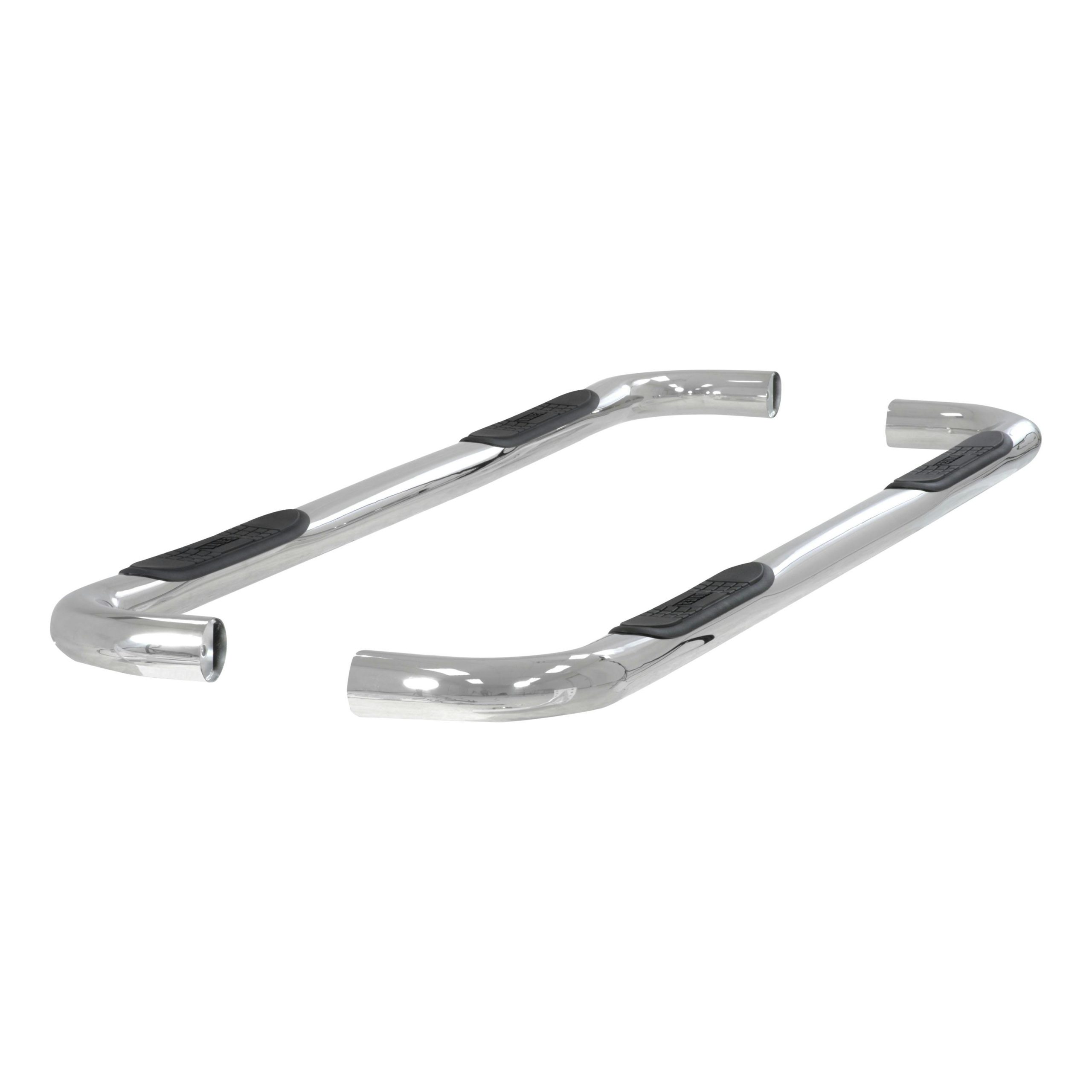 ARIES 204013-2 3" Round Polished Stainless Side Bars, Select Silverado, Sierra 1500, 2500, 3500