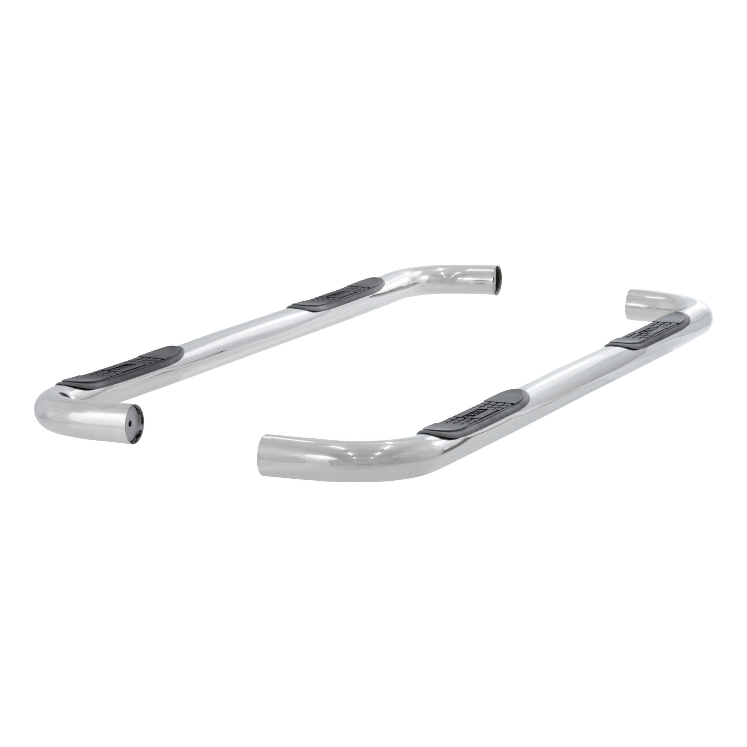 ARIES 204014-2 3" Round Polished Stainless Side Bars, Select Chevrolet Suburban