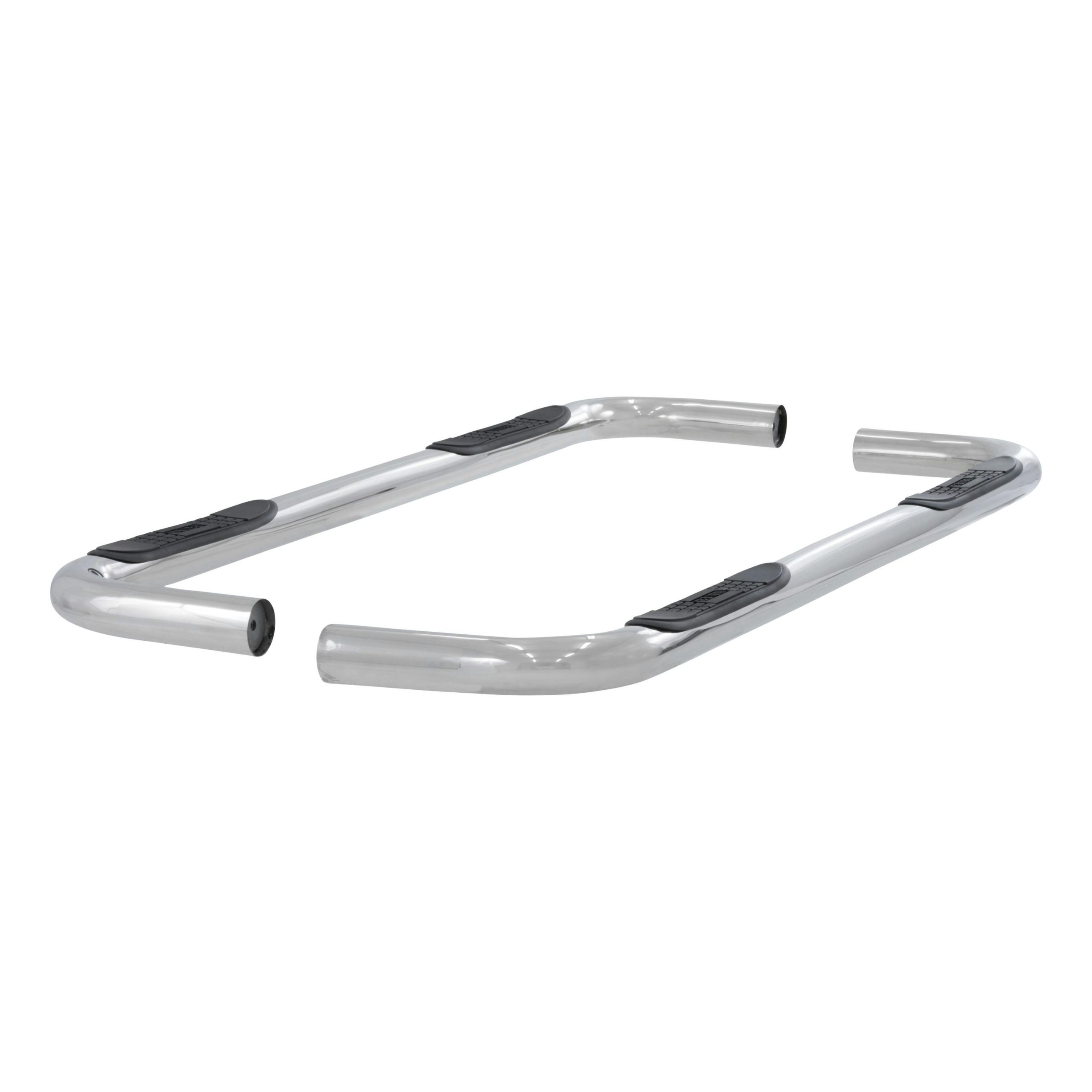 ARIES 204039-2 3" Round Polished Stainless Side Bars, Select Chevrolet Suburban
