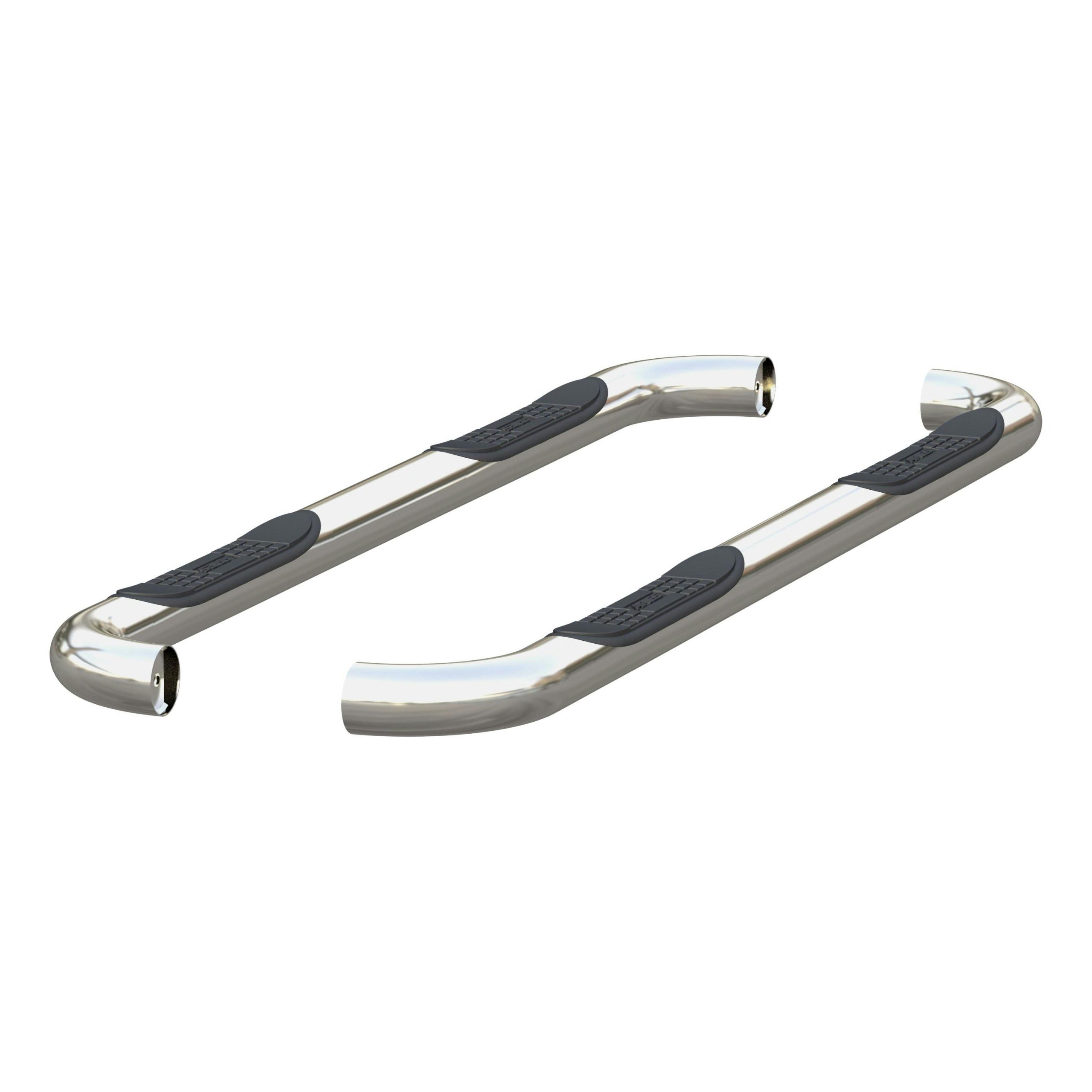 ARIES 205040-2 3" Round Polished Stainless Side Bars, Select Dodge, Ram 1500, 2500, 3500