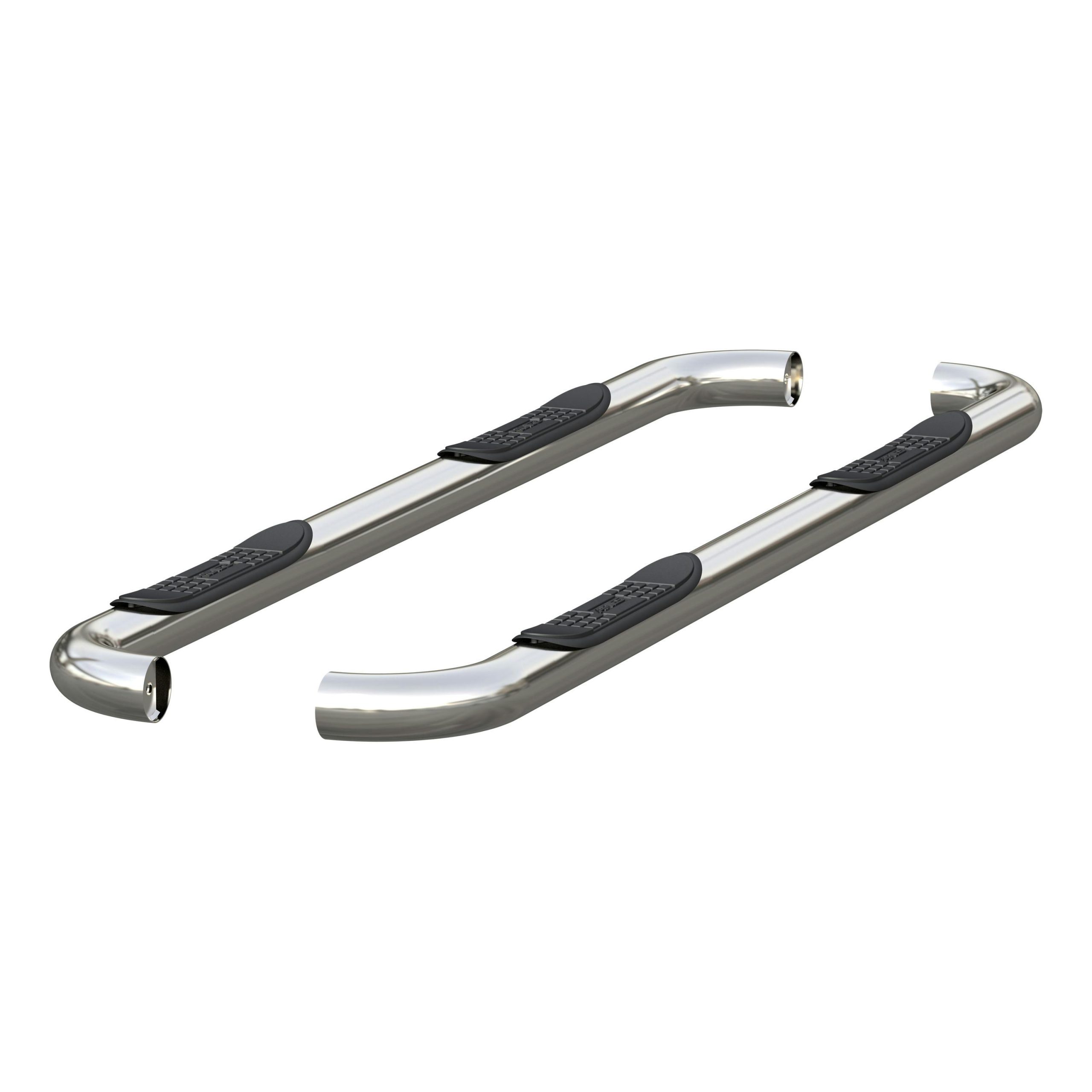 ARIES 205041-2 3" Round Polished Stainless Side Bars, Select Dodge, Ram 1500, 2500, 3500
