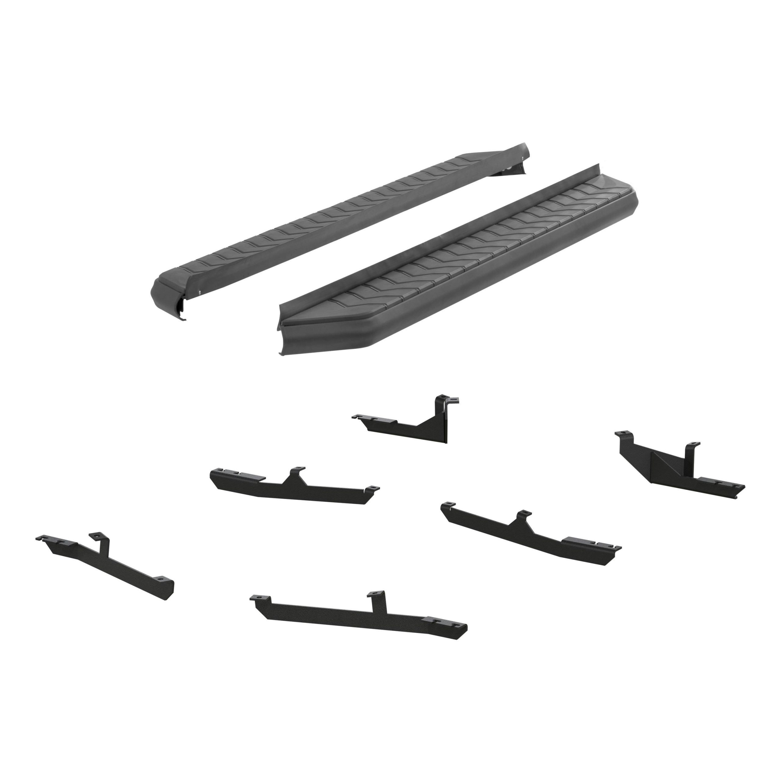 ARIES 2061019 AeroTread 5in. x 70in. Black Stainless Running Boards; Select Hyundai Tucson