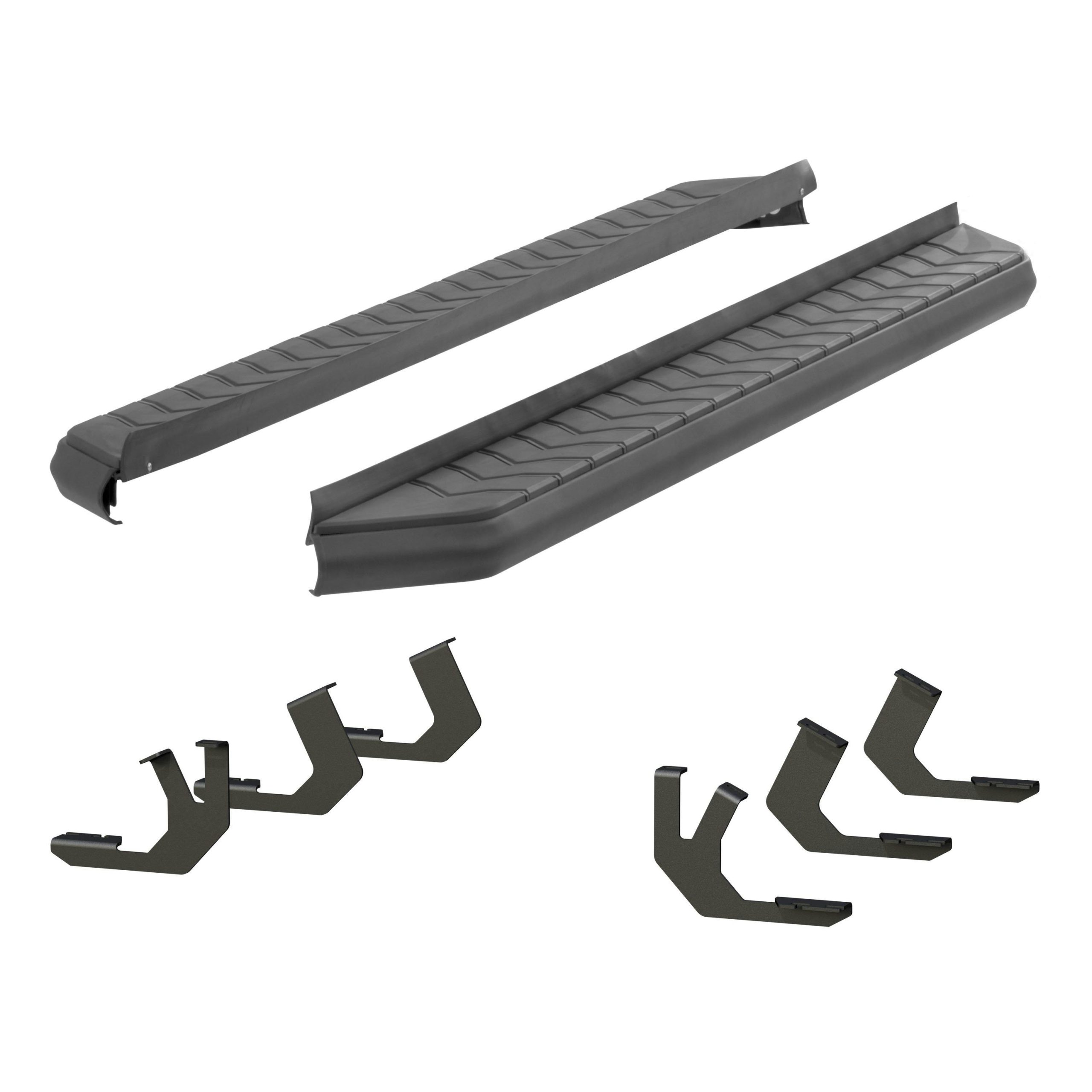 ARIES 2061025 AeroTread 5" x 70" Black Stainless Running Boards, Select Toyota 4Runner