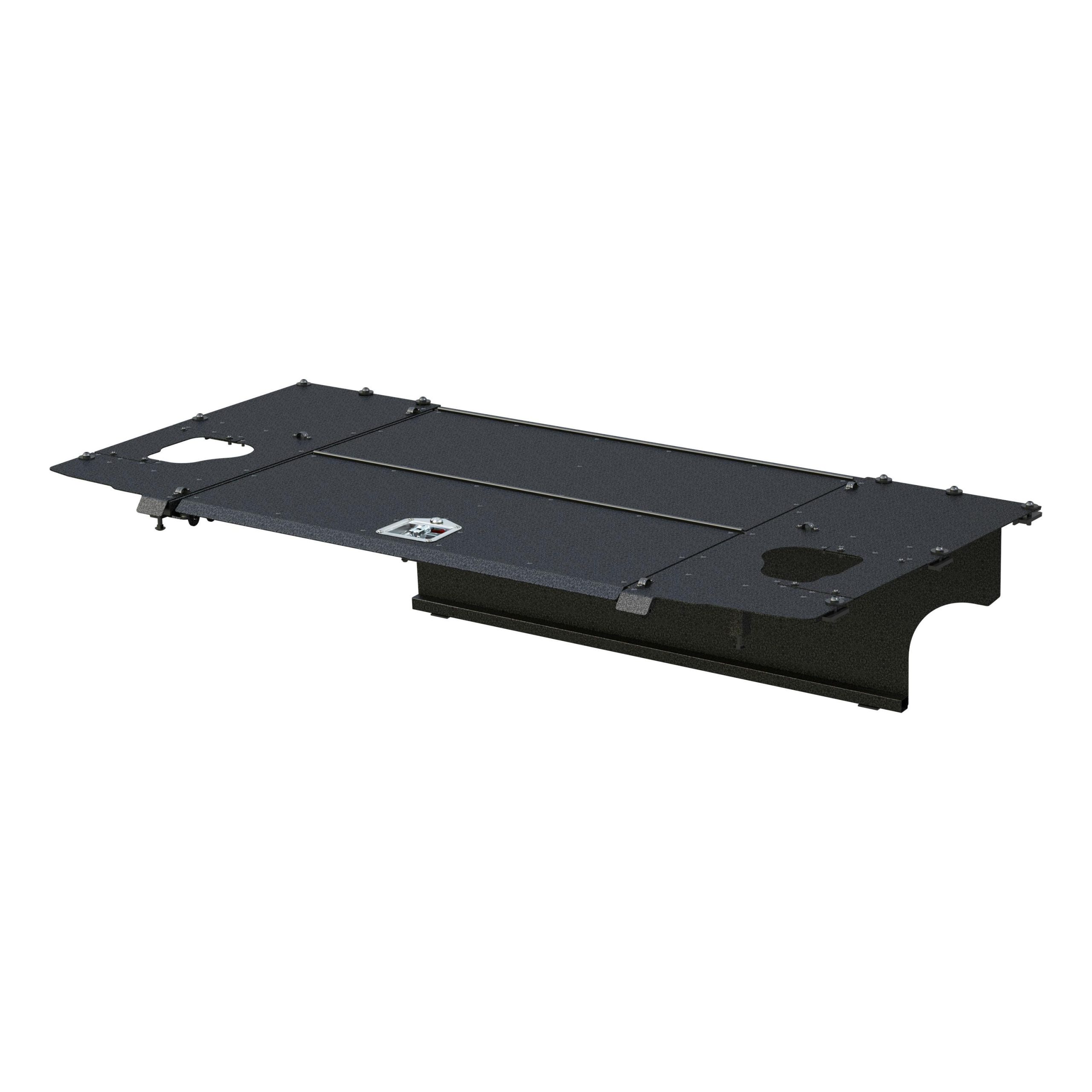 ARIES 2070465 Black Aluminum Security Cargo Lid, Select Jeep JK Unlimited