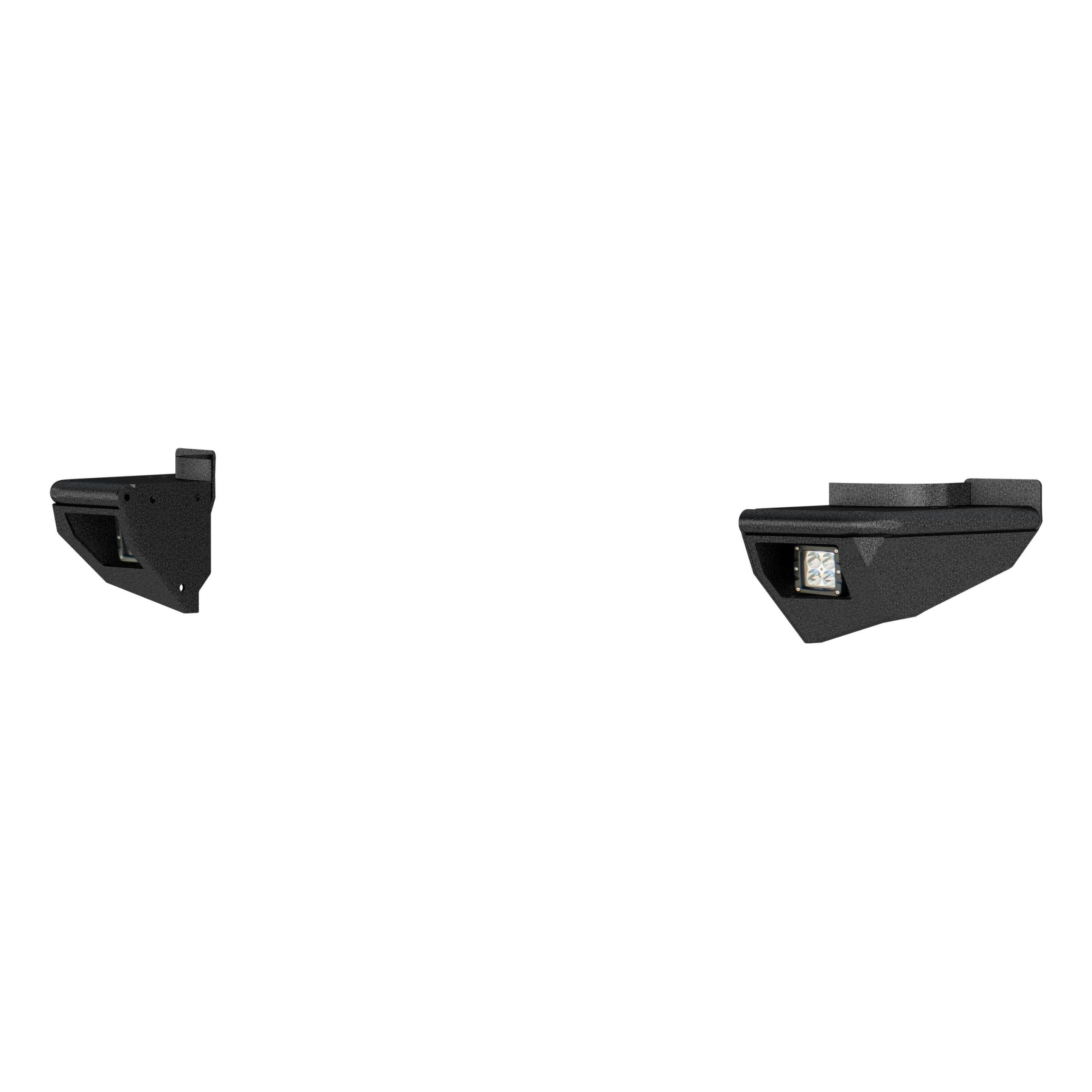 ARIES 2081223 TrailChaser Jeep Wrangler Aluminum Rear Bumper Corners with LEDs