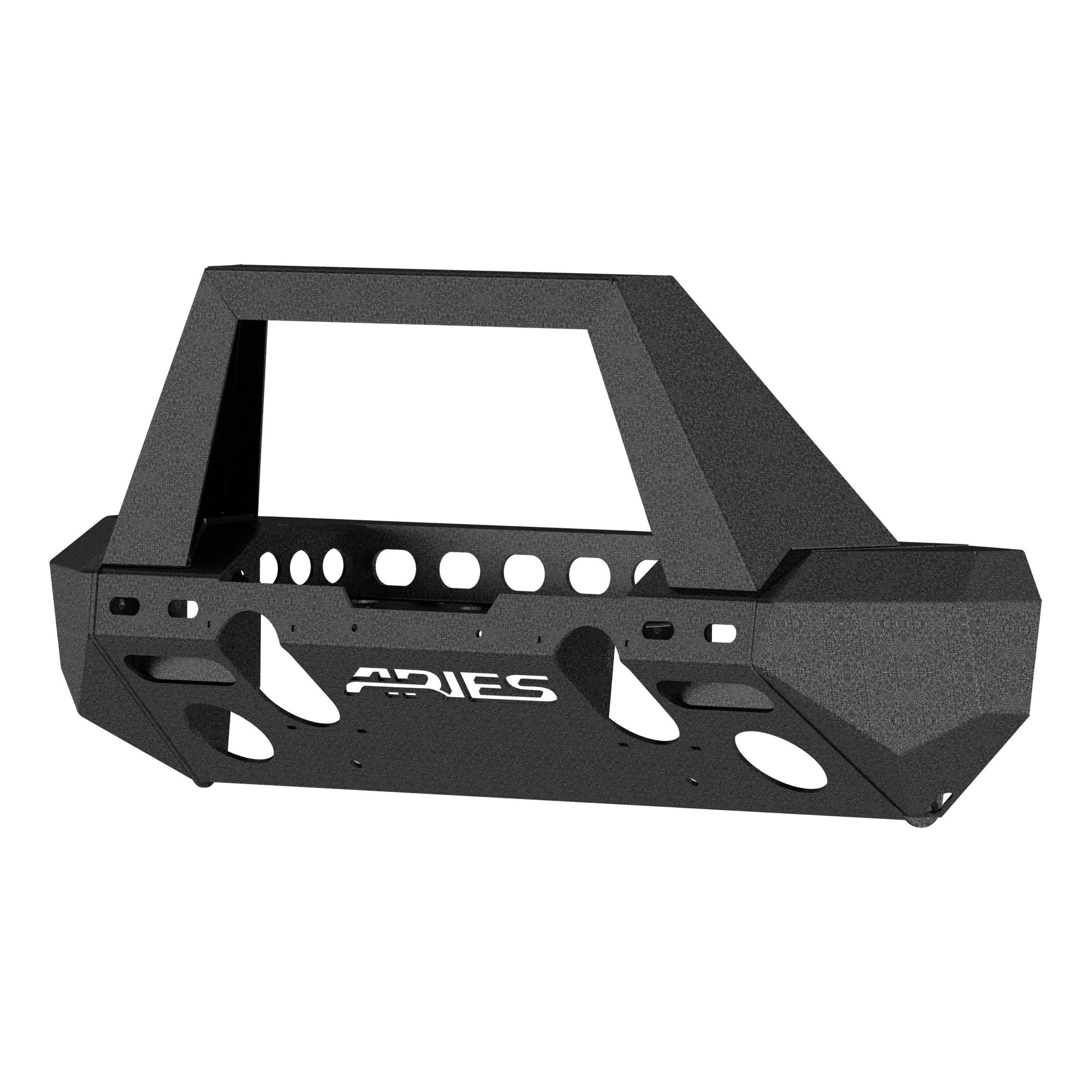 ARIES 2082079 TrailChaser Jeep Wrangler JL; Gladiator Steel Front Bumper (Option 2)