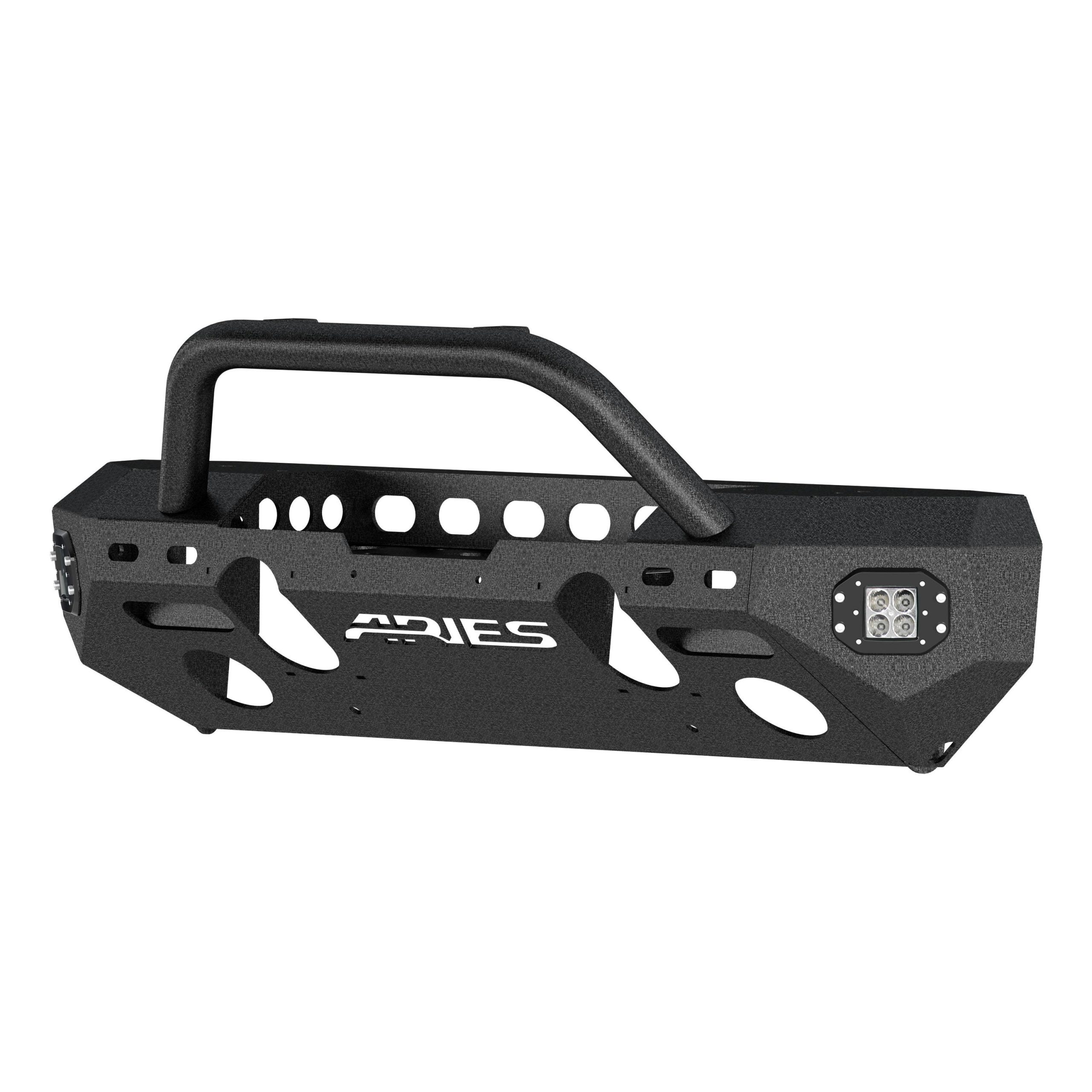 ARIES 2082084 TrailChaser Jeep Wrangler JL; Gladiator Steel Front Bumper (Option 3)