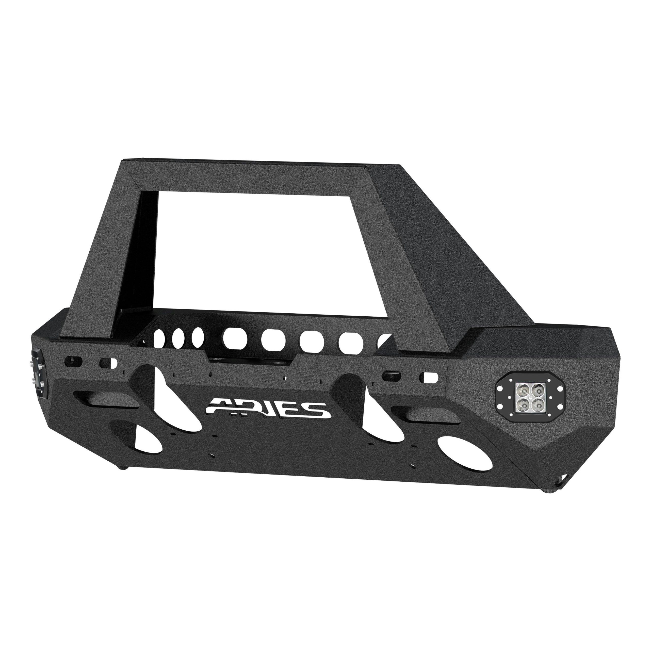 ARIES 2082085 TrailChaser Jeep Wrangler JL; Gladiator Steel Front Bumper (Option 1)