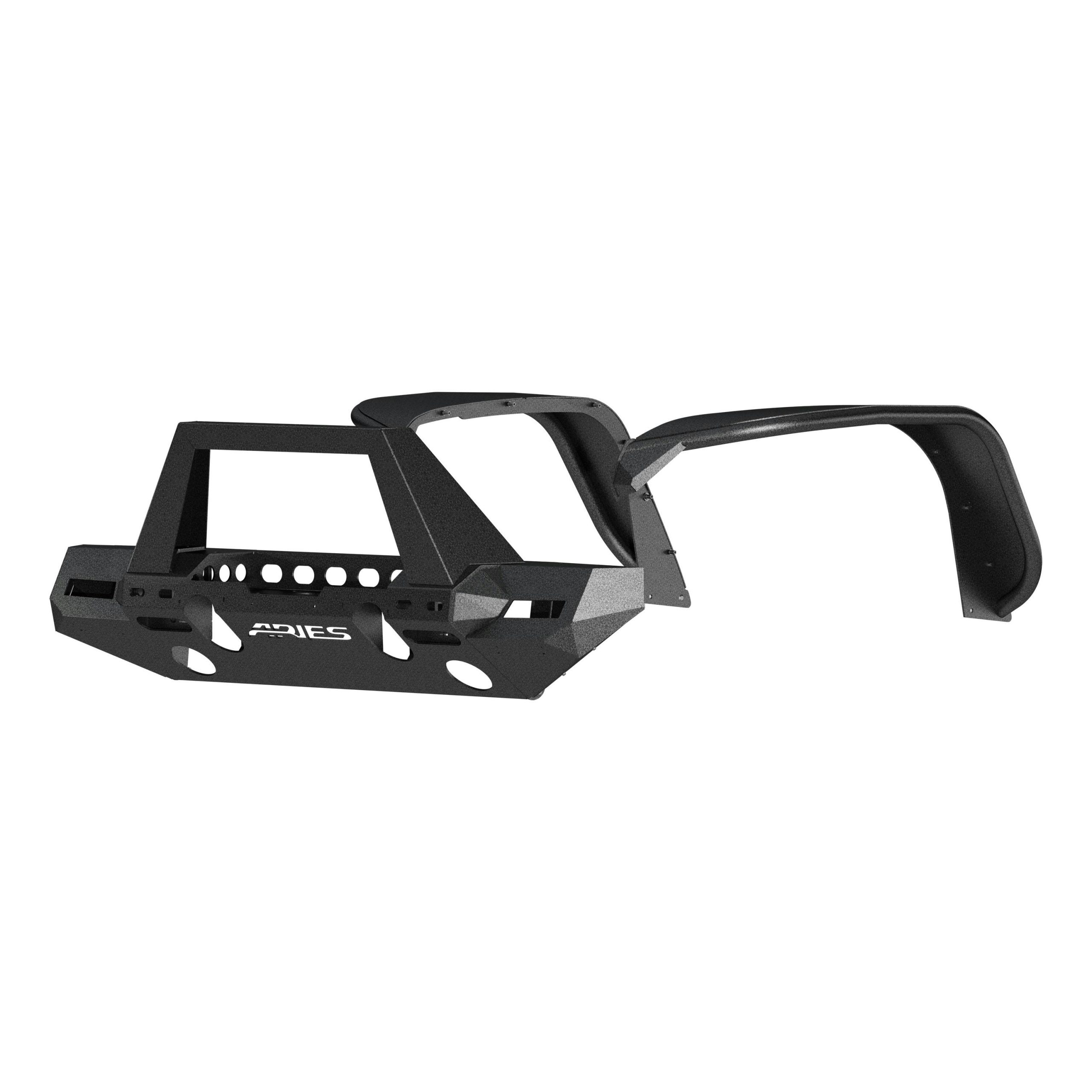 ARIES 2082087 TrailChaser Jeep JL; Gladiator Front Bumper with Fender Flares (Option 9)
