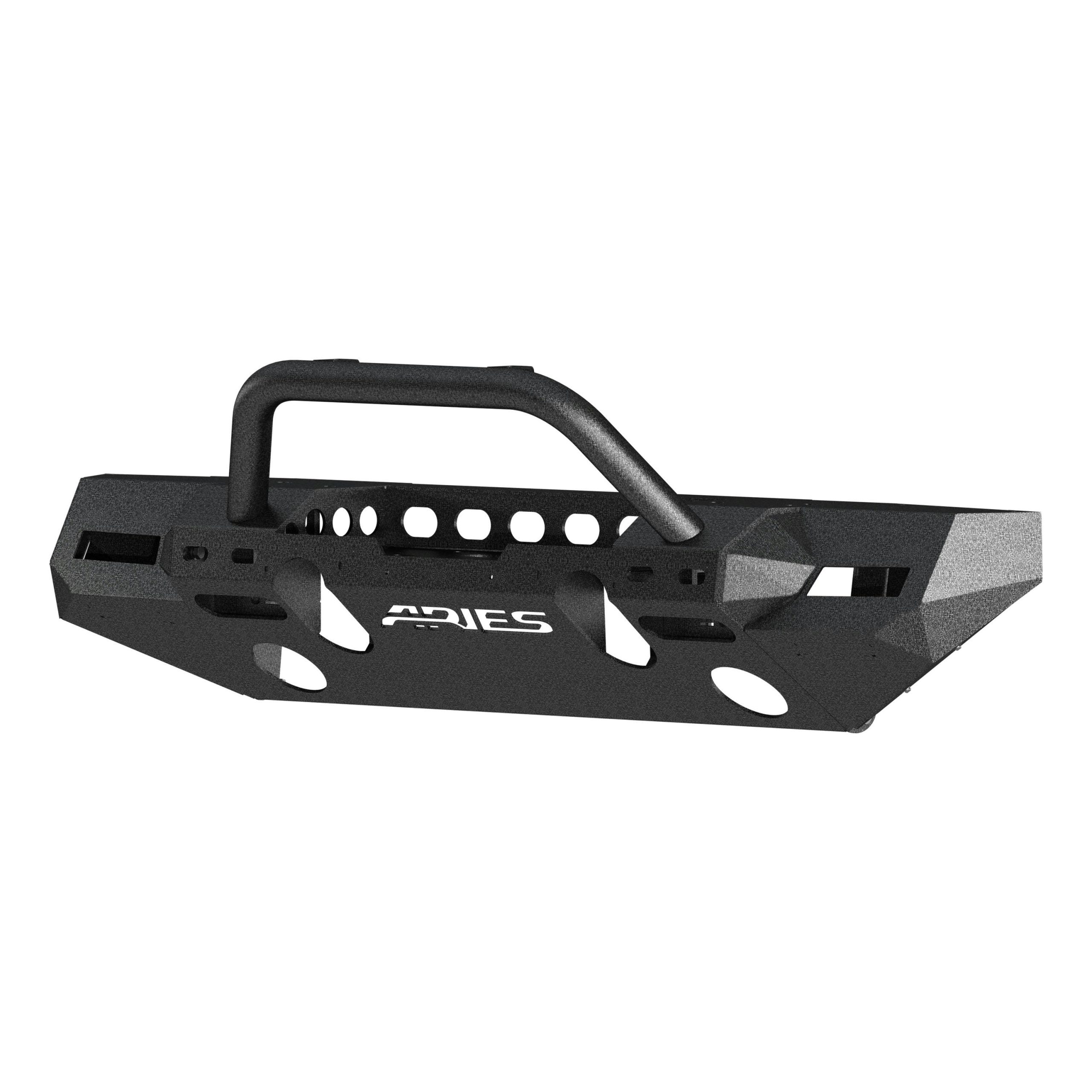 ARIES 2082088 TrailChaser Jeep Wrangler JL; Gladiator Steel Front Bumper (Option 8)