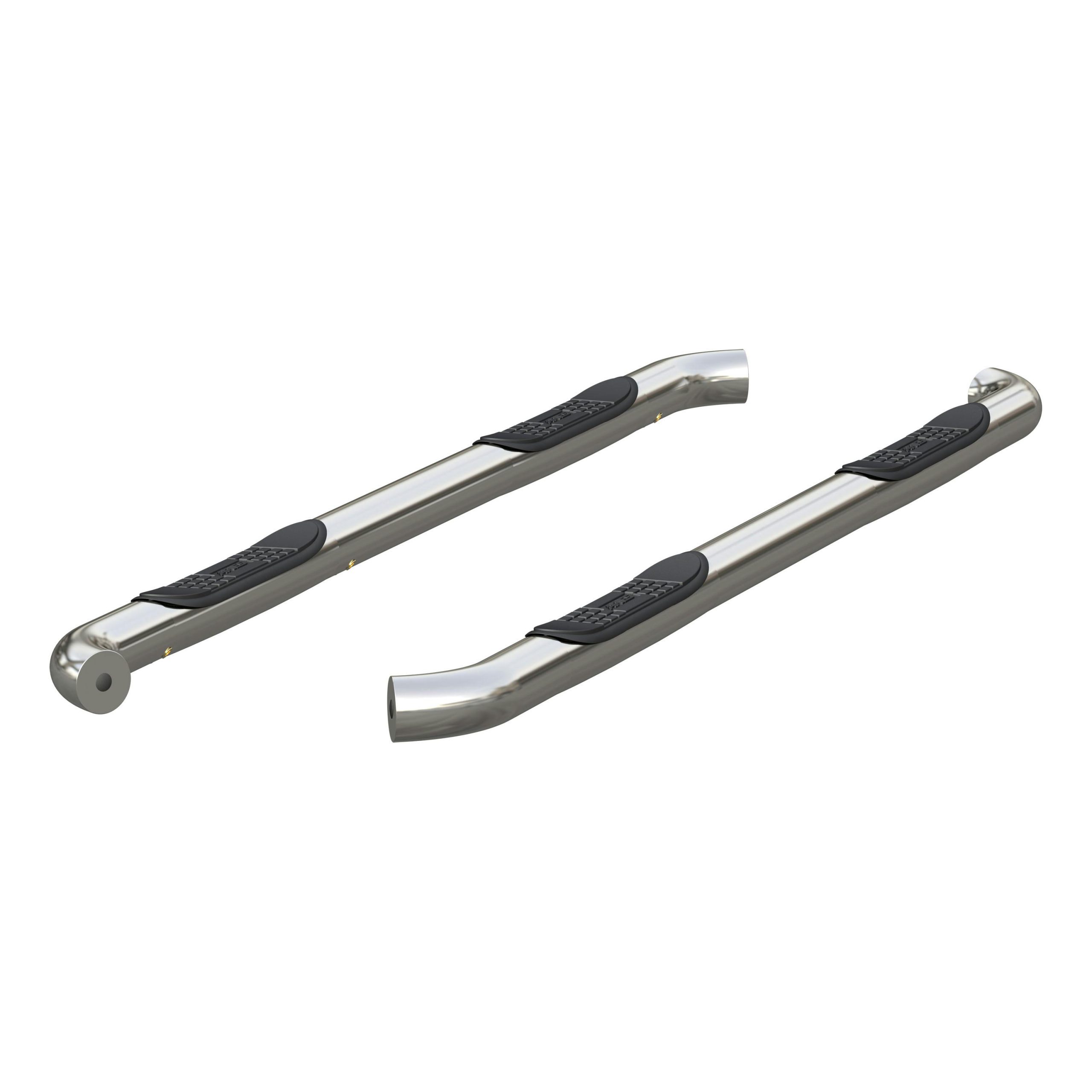 ARIES 209042-2 3" Round Polished Stainless Side Bars, Select Nissan Titan, XD