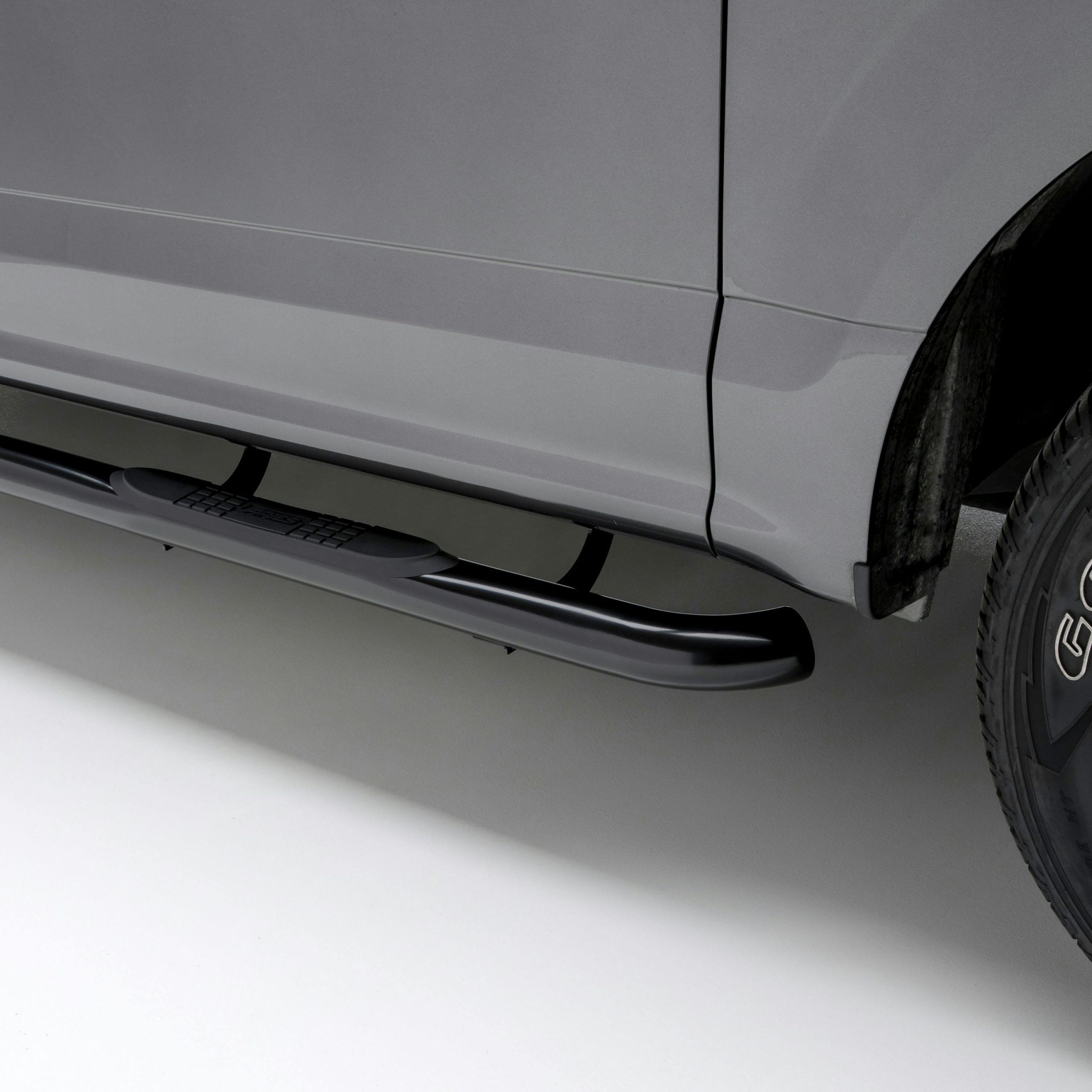 ARIES 209045 3" Round Black Steel Side Bars, Select Ford Bronco
