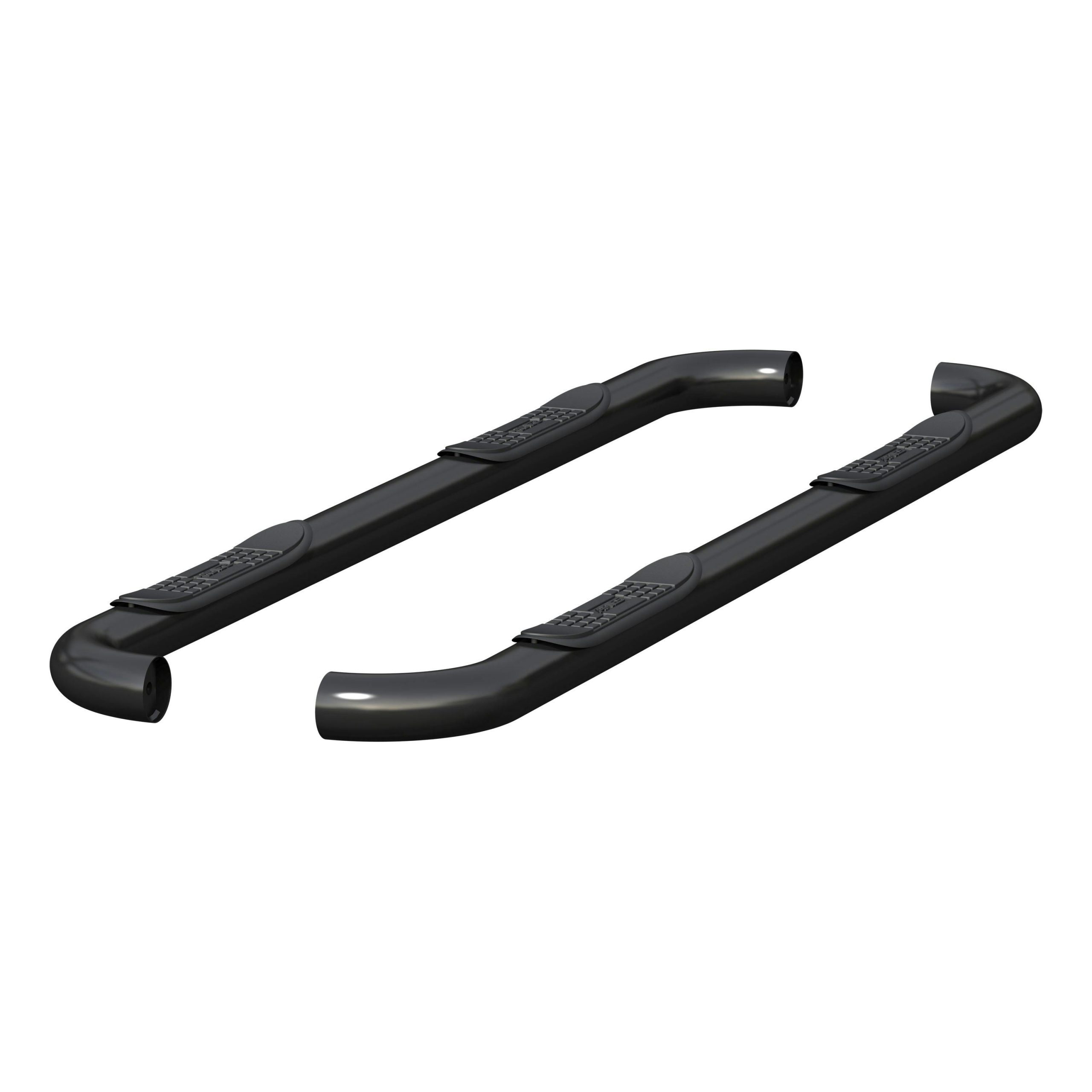 ARIES 215041 3" Round Black Stainless Side Bars, Select Dodge, Ram 1500, 2500, 3500