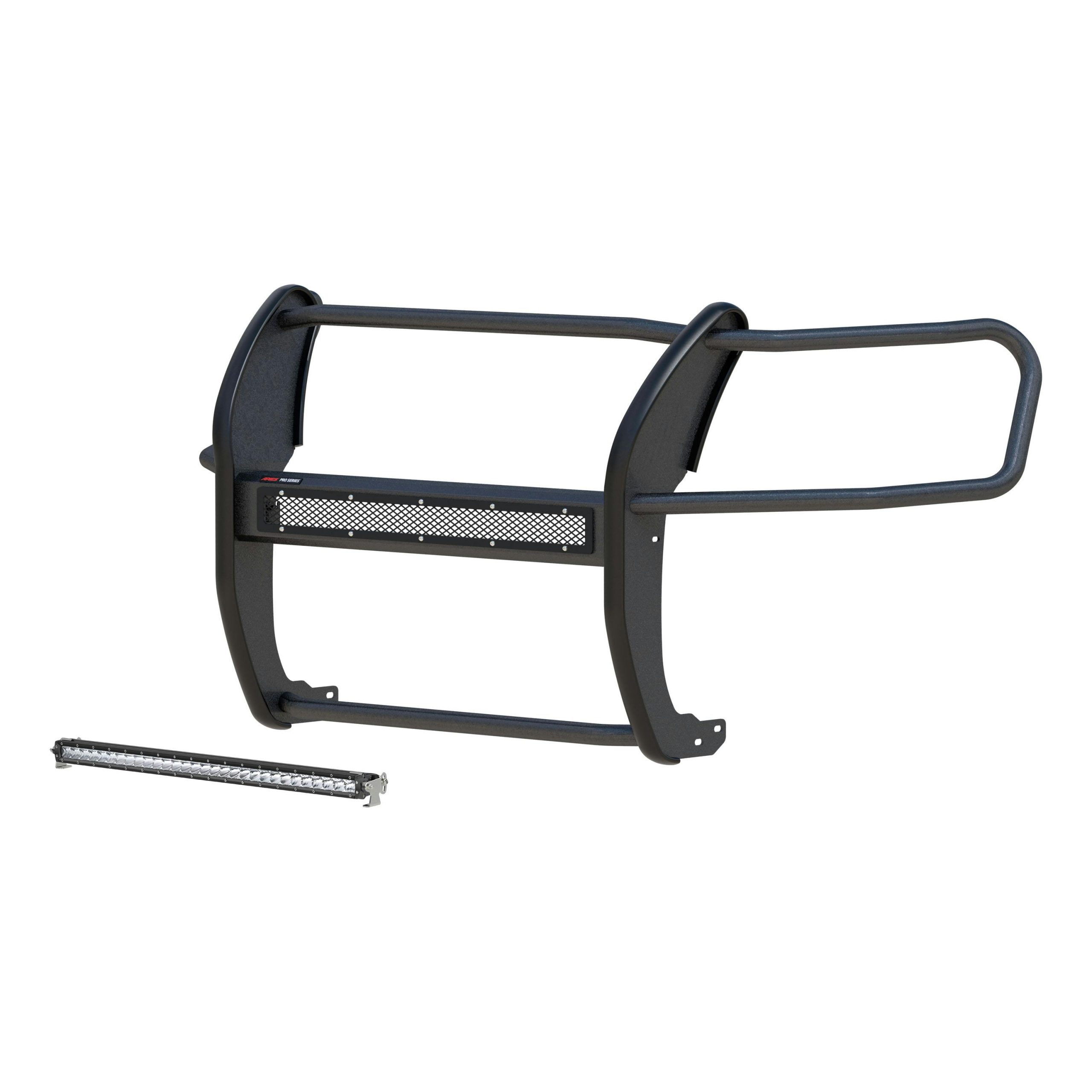 ARIES 2170037 Pro Series Black Steel Grille Guard with Light Bar, Select Ford Ranger