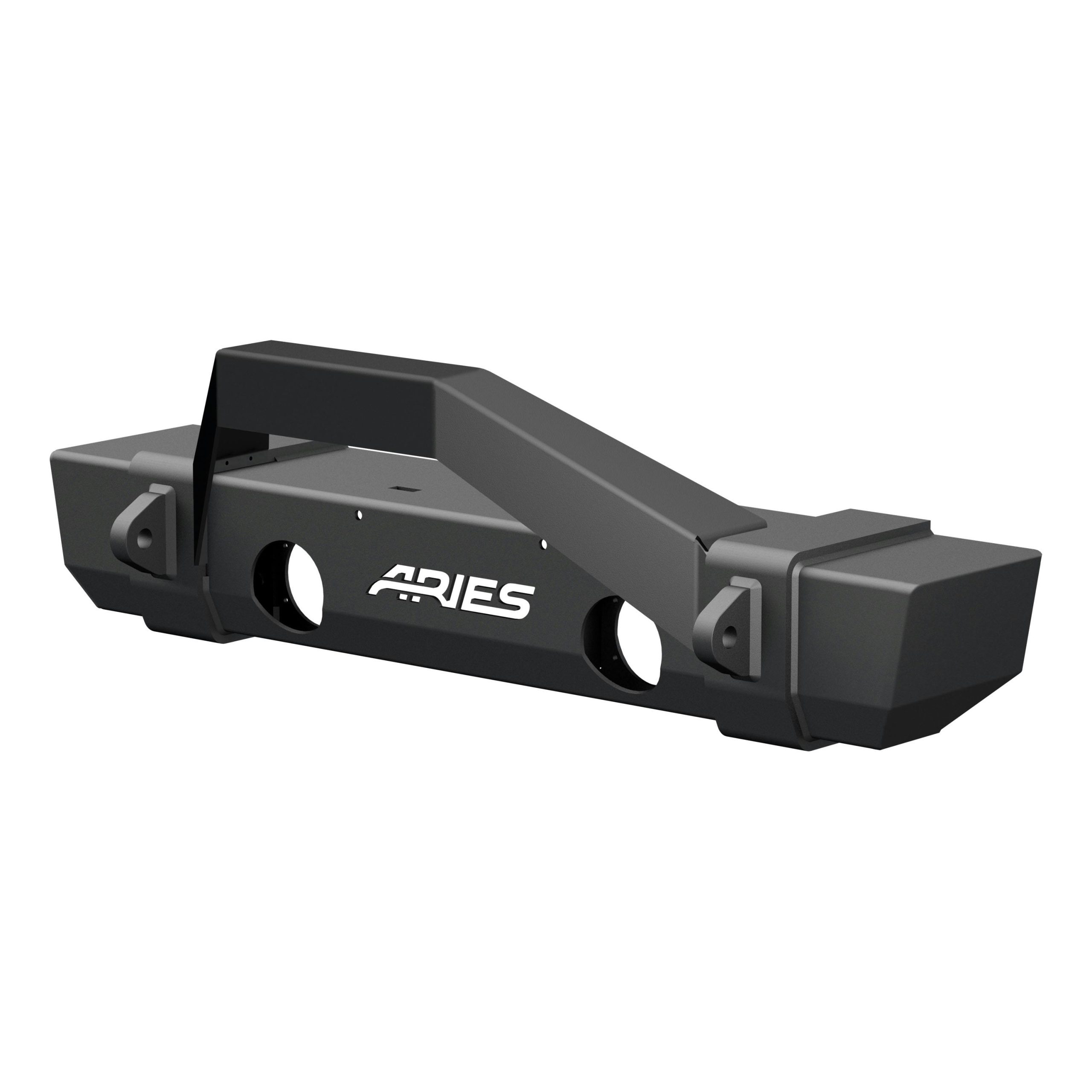 ARIES 2186000 TrailCrusher Jeep Wrangler JK Steel Front Bumper with Brush Guard; 12.5K