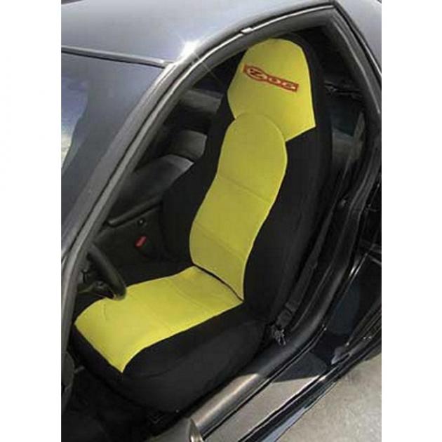 Corvette "Dive Suit" Slipcovers, CoverKing, Black, With RedOpen Insert &Z06 Logo, 2001-2004