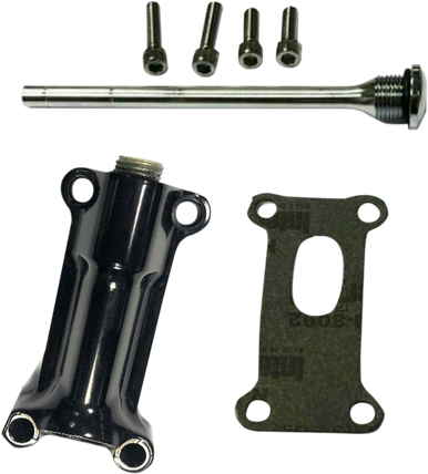 DRAG SPECIALTIES Engine Oil Spout Kit - Black 323055B