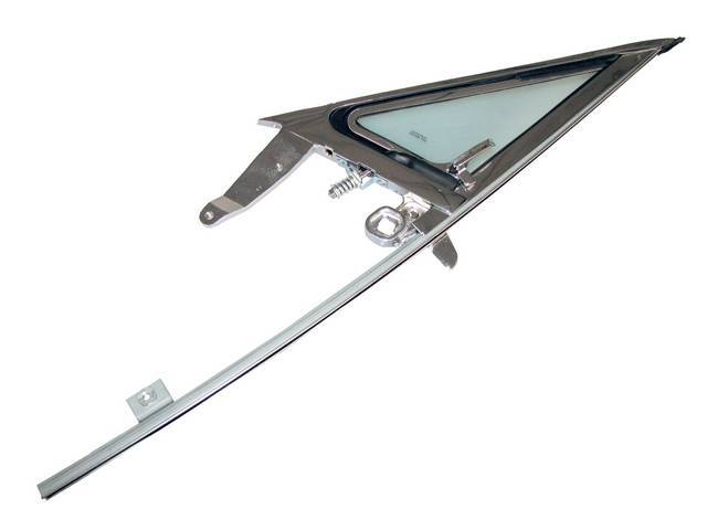 Vent Window Frame, RH, Complete Assembly, Tinted Glass