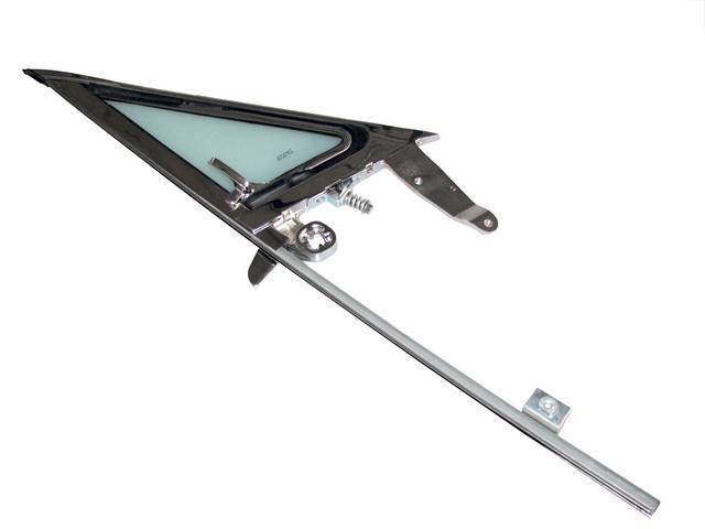Vent Window Frame, LH, Complete Assembly, Tinted Glass