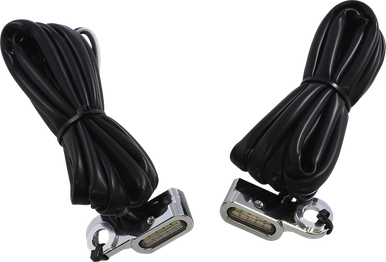 DRAG SPECIALTIES Marker Lights - White/Amber - Chrome L22-0229DCE