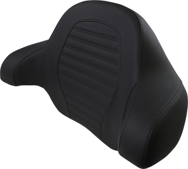 SADDLEMEN Tour-Pak‚Â Backrest Pad - Roll Pleat Slim Seat - Black 814-07-TPACK-RP