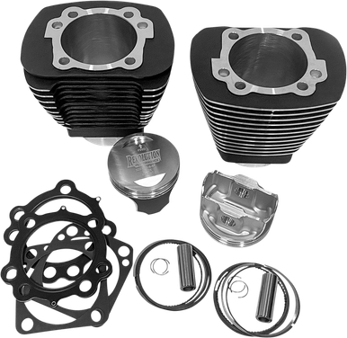 REVOLUTION PERFORMANCE, LLC Cylinder Kit - 100" - Black with Highlighted Fins RP201-210W